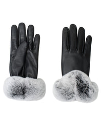 Load image into Gallery viewer, Leather Fluffy Gloves