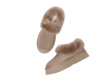 Load image into Gallery viewer, SALE. Fluffy Collar Platform Slippers