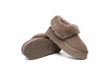 Load image into Gallery viewer, SALE. Fluffy Collar Platform Slippers