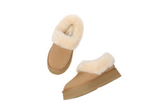 Load image into Gallery viewer, SALE. Fluffy Collar Platform Slippers