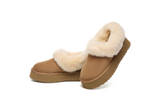 Load image into Gallery viewer, SALE. Fluffy Collar Platform Slippers