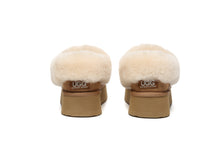 Load image into Gallery viewer, SALE. Fluffy Collar Platform Slippers