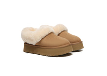 Load image into Gallery viewer, SALE. Fluffy Collar Platform Slippers