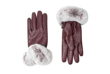 Load image into Gallery viewer, Leather Fluffy Gloves