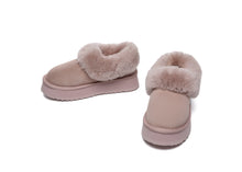 Load image into Gallery viewer, SALE. Fluffy Collar Platform Slippers
