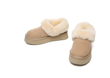 Load image into Gallery viewer, SALE. Fluffy Collar Platform Slippers