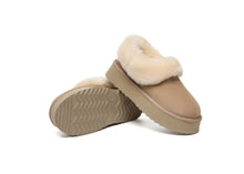 Load image into Gallery viewer, SALE. Fluffy Collar Platform Slippers